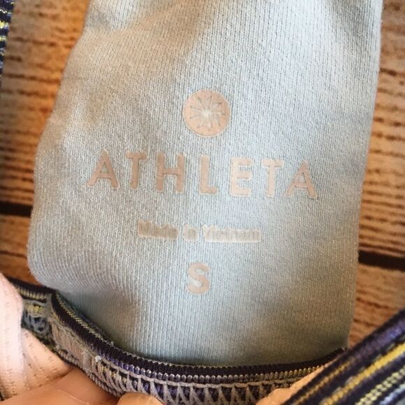 ATHLETA PRASADA RACER BACK TANK TOP IN TEAL - Picture 4 of 7